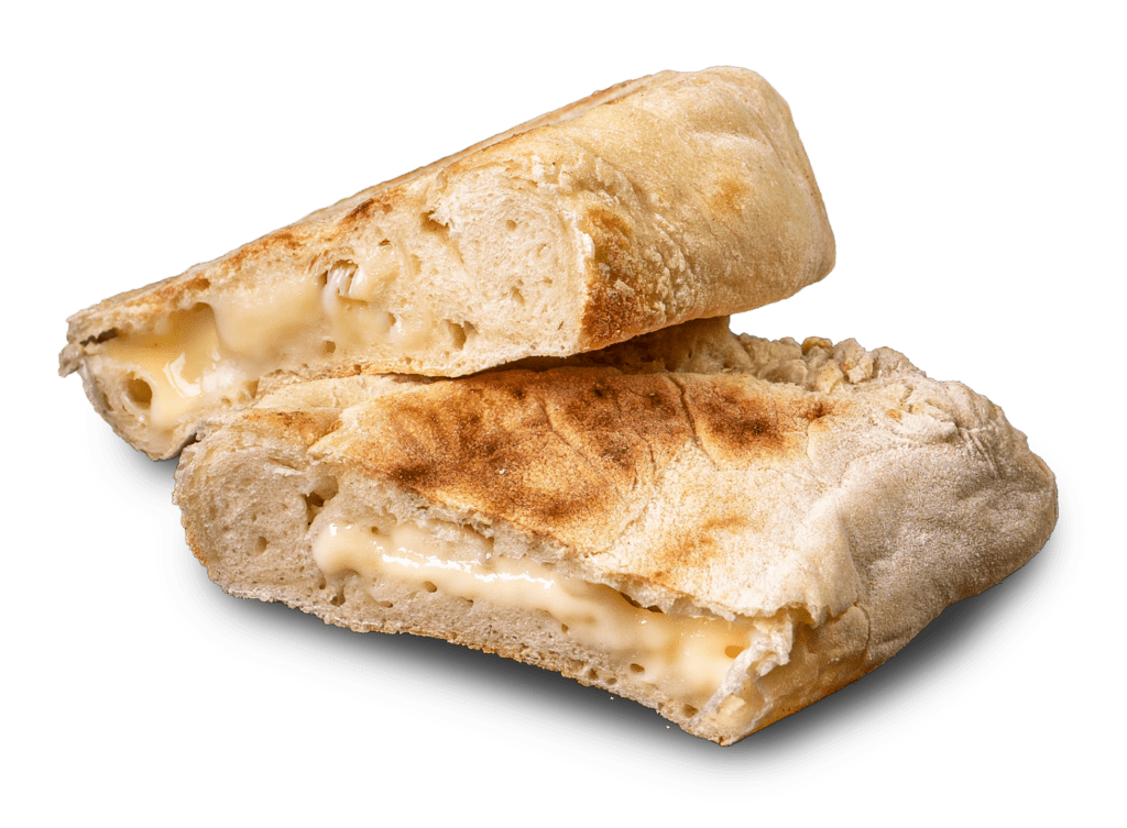 Cheese stuffed flatbread made with local dairy